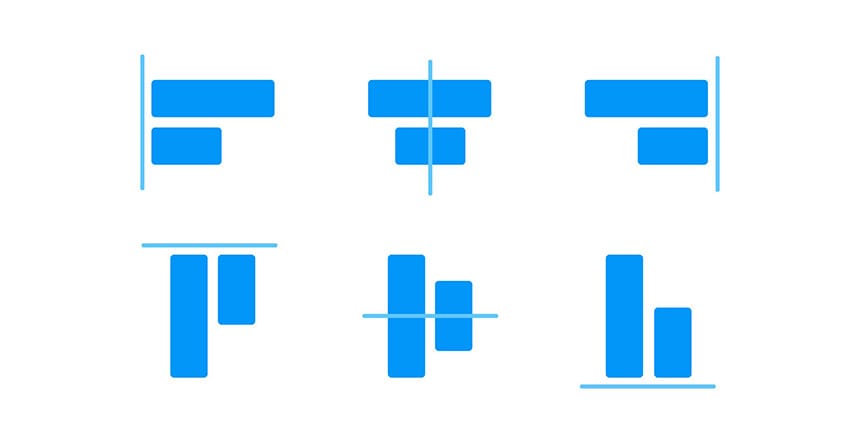diseño grafico alineación